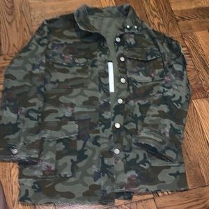 Soft denim camo jacket